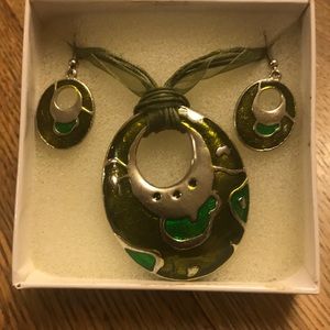 Necklace with matching earrings